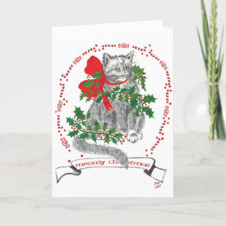 Meowy Christmas Card Karte