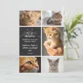 Meowy Christmas - Cat Foto Collage Ankündigung (Stehend Vorderseite)