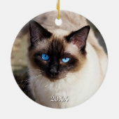 MEOWY CHRISTMAS Cat Keramik Ornament (Hinten)