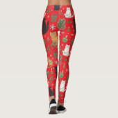 Meowy Christmas Cat Leggings - Gift For Cat Mom (Rückseite)