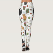 Meowy Christmas Cat Leggings - Gift For Cat Mom (Rückseite)