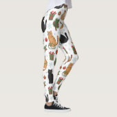 Meowy Christmas Cat Leggings - Gift For Cat Mom (Rechts)