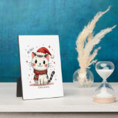 Meowy Christmas Cat Lover Funny Festive Holidays C Fotoplatte (Seite)