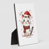 Meowy Christmas Cat Lover Funny Festive Holidays C Fotoplatte (Seite)