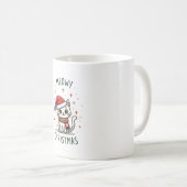 Meowy Christmas Cat Lover Funny Festive Holidays C Kaffeetasse (VorderseiteRechts)