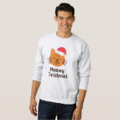 Meowy Christmas, Cat Lover Sweatshirt (Vorne ganz)