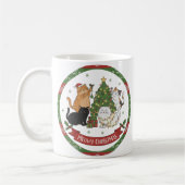 Meowy Christmas Cat Lovers Mug - Christmas Gift Kaffeetasse (Links)
