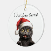 Meowy Christmas Cat Ornament (Links)