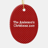 Meowy Christmas Cat Oval Ornament (Hinten)