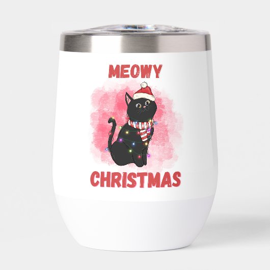 Meowy Christmas Cat Personalisiert (Vorderseite)