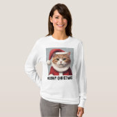 MEOWY CHRISTMAS CAT-T - Shirt (Vorne ganz)