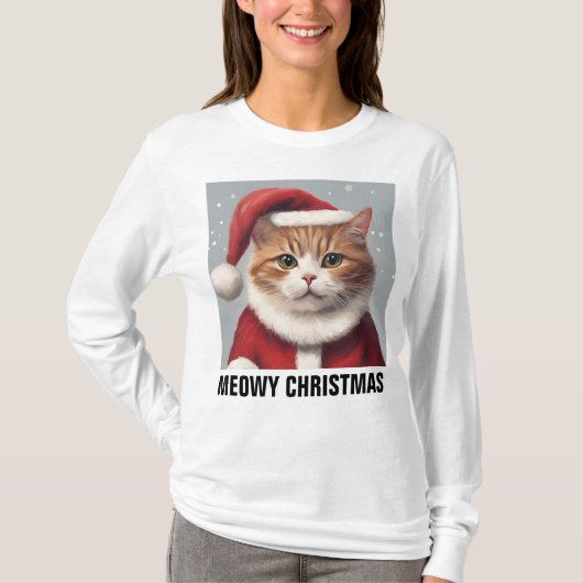 MEOWY CHRISTMAS CAT-T - Shirt (Vorderseite)