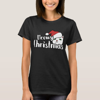 Meowy Christmas Cat T-Shirt