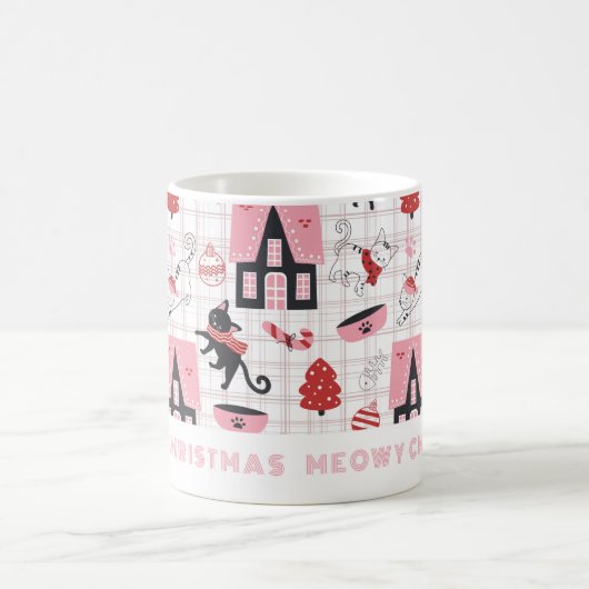 Meowy Christmas Cat Tasse (Mittel)
