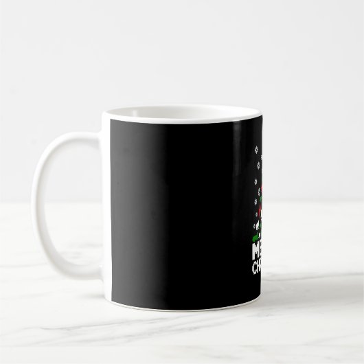 Meowy Christmas Cat Tree Ugly Kaffeetasse (Links)