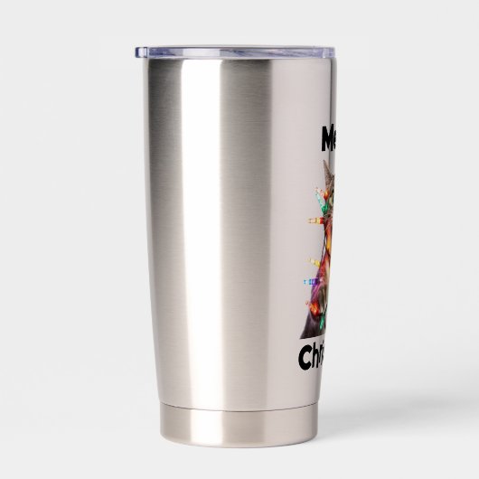 Meowy Christmas Cat Tumbler Geschenk Thermobecher (Rechts)