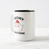 Meowy Christmas Coffee Tasse (Vorderseite Links)