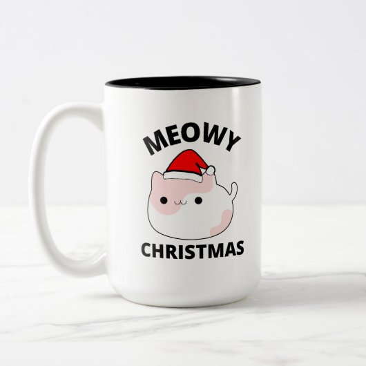 Meowy Christmas Coffee Tasse (Links)