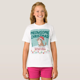 Meowy Christmas cut Cat – Family Matching Holida T-Shirt