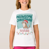 Meowy Christmas cut Cat – Family Matching Holida T-Shirt (Vorderseite)