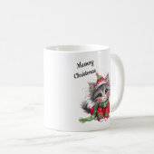 Meowy Christmas-Cute Cat Holiday Mug Kaffeetasse (VorderseiteRechts)