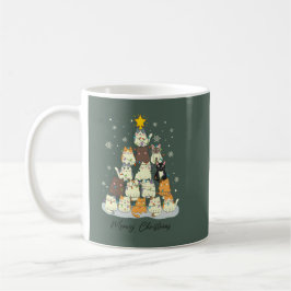 Meowy Christmas — Cute Cat Tree Kaffeetasse