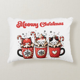 Meowy Christmas Dekokissen