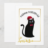 Meowy Christmas Einladung (Vorne/Hinten)