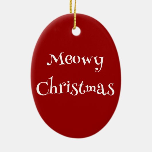 Meowy Christmas Elf Kitten Ornament (Hinten)