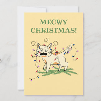 Meowy Christmas! Feiertagskarte