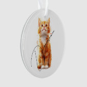 Meowy Christmas: Festive Cat Ornament (Vorderseite)