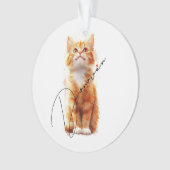 Meowy Christmas: Festive Cat Ornament (Vorderseite)
