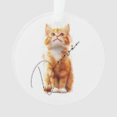 Meowy Christmas: Festive Cat  Ornament (Vorderseite)