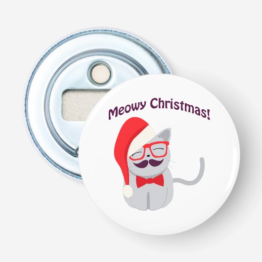 Meowy Christmas! Flaschenöffner (Vorderseite)