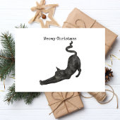 Meowy Christmas Folien Feiertagspostkarte