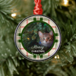 Meowy Christmas Foto Cat Lover Ornament<br><div class="desc">Weihnachts-Foto Cat Lover Ornament - Auf unserem "Meowy Christmas"-Ornament können Sie Ihre Lieblingsfeline sehen. Unser hochwertiges Template macht es so einfach,  Ihr besonderes Ornament zu personalisieren. Wenn Sie die Schriftart- oder Schriftart-Farbe anpassen möchten,  verwenden Sie bitte den Link "Weitere Anpassung".</div>