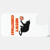 Meowy Christmas Funny Cat Case-Mate iPhone Hülle (Hinten (horizontal))