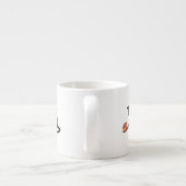 Meowy Christmas Funny Cat Espressotasse (Rückseite)