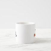 Meowy Christmas Funny Cat Espressotasse (Vorderseite)