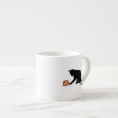 Meowy Christmas Funny Cat Espressotasse (Vorderseite Rechts)