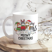 Meowy Christmas Funny Cat - Holiday Cat Lovers Kaffeetasse