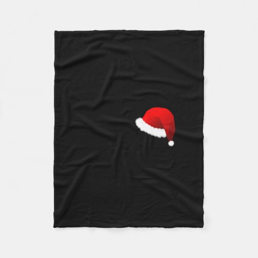 Meowy Christmas Funny Cat Humorous Fleecedecke (Vorderseite)