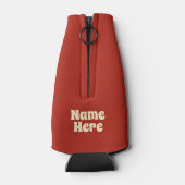 Meowy Christmas Funny Cat Lover Flaschenkühler (Rückseite)