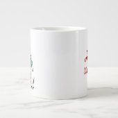 Meowy Christmas Funny Cat Lover Jumbo-Tasse (Vorderseite)