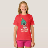 Meowy Christmas Funny Cat Lover T-Shirt (Vorne ganz)