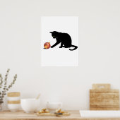 Meowy Christmas Funny Cat Poster (Küche)