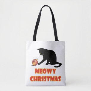 Meowy Christmas Funny Cat Tasche