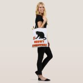 Meowy Christmas Funny Cat Tasche (Am Model)