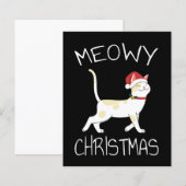 Meowy Christmas - Funny Christmas 2022 (Vorne/Hinten)