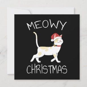 Meowy Christmas - Funny Christmas 2022 Einladung